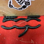 cover carbonio badge 500 plancia Abarth Nero Accessorio