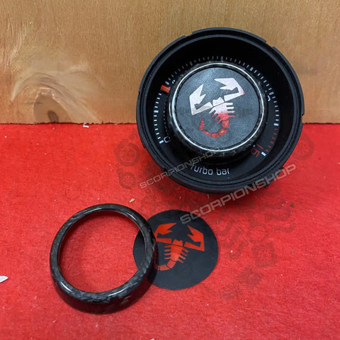 Cover carbonio interne manometro turbo 500 Abarth Accessorio