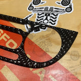 Cover carbonio radio cruscotto 500 abarth pre restyling Accessorio