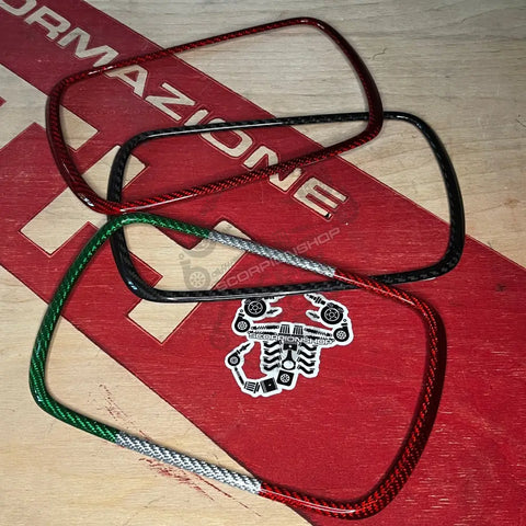 Cover carbonio radio navigatore 500 Abarth Accessorio