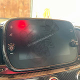 Cover carbonio radio navigatore 500 Abarth Cornice / 7’’ / Nero classico Accessorio