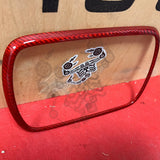 Cover carbonio radio navigatore 500 Abarth Cornice / 7’’ / Rosso Accessorio