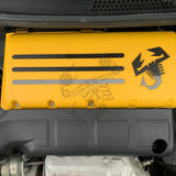 Cover carbonio scatola filtro 500 Abarth Accessorio