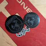 Cover carbonio stemmi Grande Punto Abarth - Accessorio
