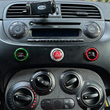 Carbon ring for dashboard button buttons 500