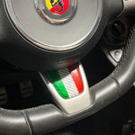 500 Abarth steering wheel carbon insert