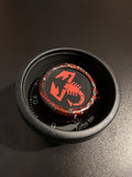 Carbon ring + 500 Abarth turbo pressure gauge glass