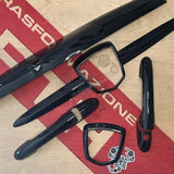 kit cover modanature abs 500 abarth/ Fiat Abarth / Nero lucido / kit completo Accessorio