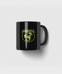 Yellow Abarth cup logo