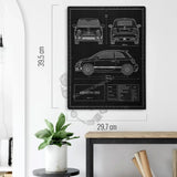 Poster Abarth 595 carbonlook Gadget
