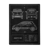 Poster Abarth 595 carbonlook Gadget