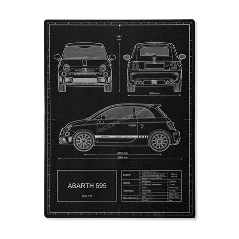 Poster Abarth 595 carbonlook Gadget