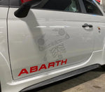 Scritte Abarth sottoporta monocolore Accessorio