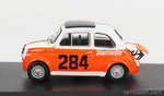 Modellino BRUMM - FIAT - 500 ABARTH 695SS TEAM MERANO CORSE JAGERMEISTER N 284 COLLE DELLA MADDALENA 1973 R.MENAPACE