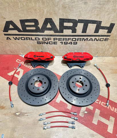 Abarth 500 Brembo 4pot braking system upgrade kit