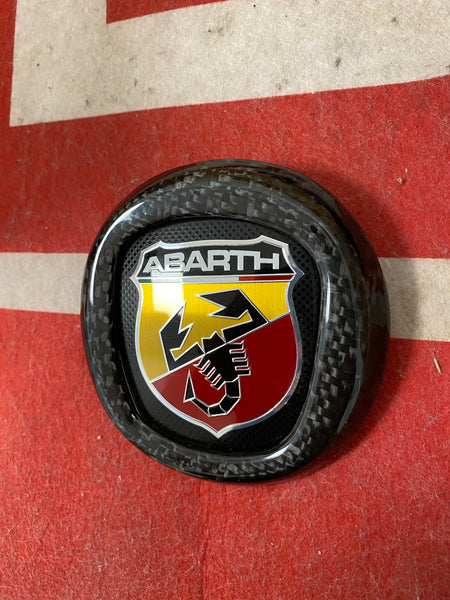 Carbon cover with Grande Punto Abarth emblem – ScorpionShop