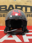 Casco jet nero Abarth