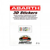 3D Abarth logo stickers