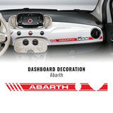 Stripes Adhesive Strips for Fiat 500 Abarth / Quattroerre Dashboard