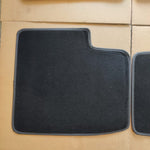 Abarth gray leather mats
