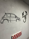 500 Abarth/Fiat frame template
