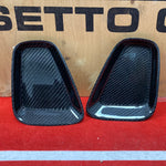Internal carbon cover for 500 Abarth restyling headlights