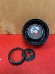 Carbon ring + 500 Abarth turbo pressure gauge glass
