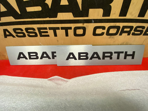 Official Abarth license plate covers