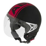 Casco jet nero Abarth