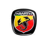 Resin-coated Abarth shield emblem